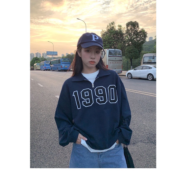 Áo sweater polo chất mỏng 1990 phong cách trẻ trung năng động | BigBuy360 - bigbuy360.vn