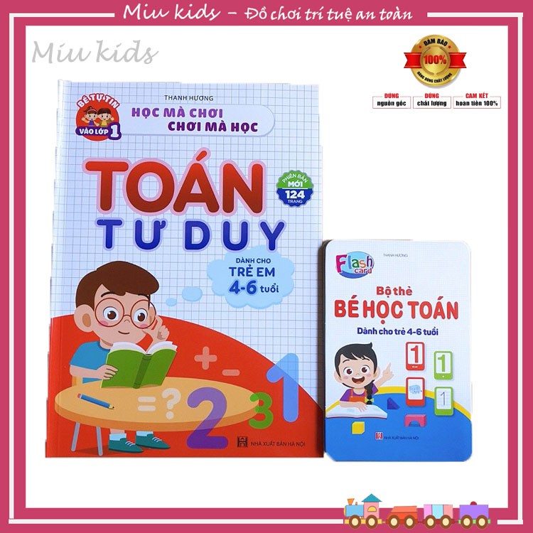 Toán tư duy cho bé 4-6 tuổi, sỉ lẻ đồng giá
