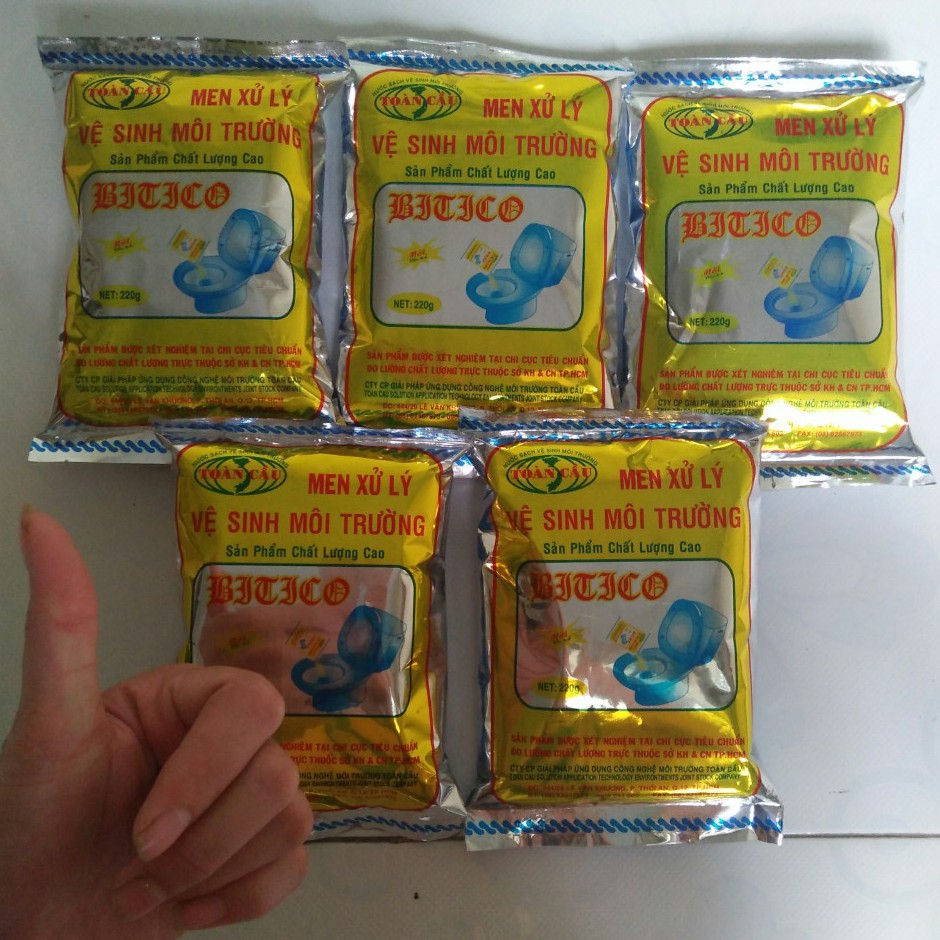 Men bể phốt, men vi sinh xử lý vệ sinh bồn cầu tiết kiệm, hiệu quả