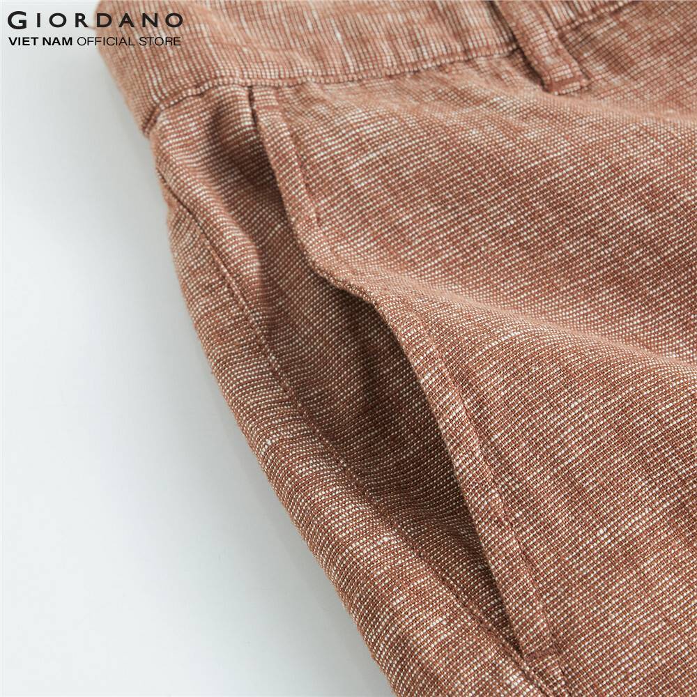 Quần Shorts Linen Nam Giordano 01100217