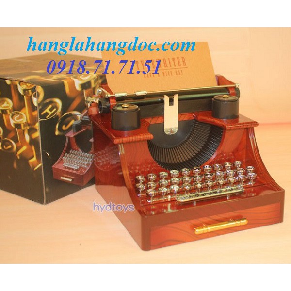 Hộp nhạc (music box) mô hình máy đánh chữ cổ điển & độc đáo