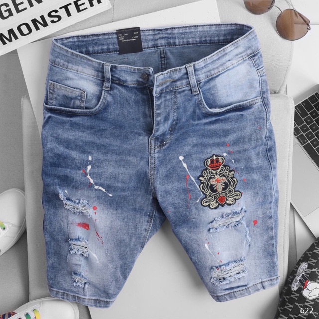 Quần short jean nam cao cấp,quần bò đẹp giá rẻ AT 238 | BigBuy360 - bigbuy360.vn