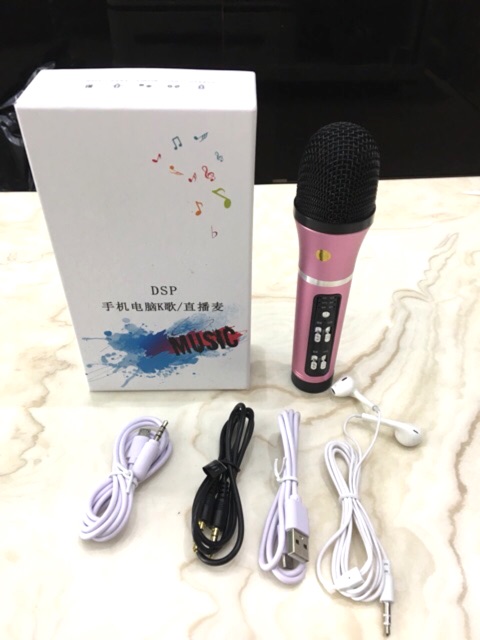 MICRO thu âm livestream karaoke C25 kèm clip test