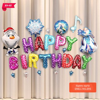 Set Bóng Sinh Nhật Elsa , Sinh Nhật Bé Gái
