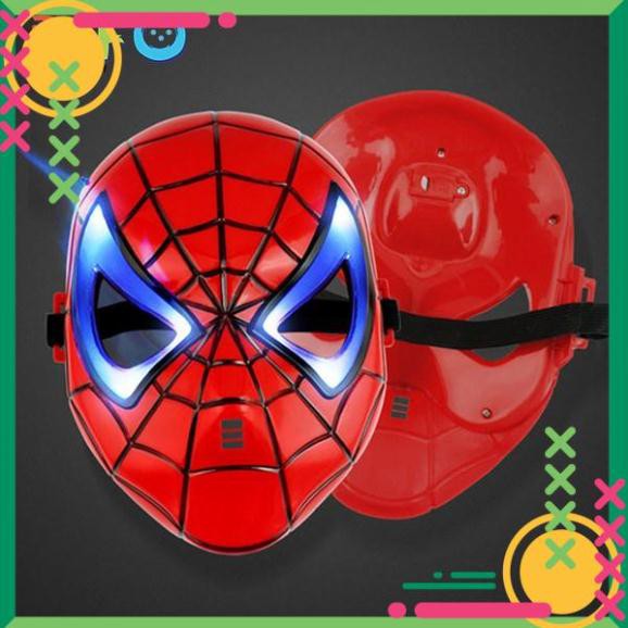 [🏮Ưu đãi khủng toàn shop🏮] Đồ chơi cho bé Mặt nạ 3D có đèn siêu nhân Spider Man Mẫu mới