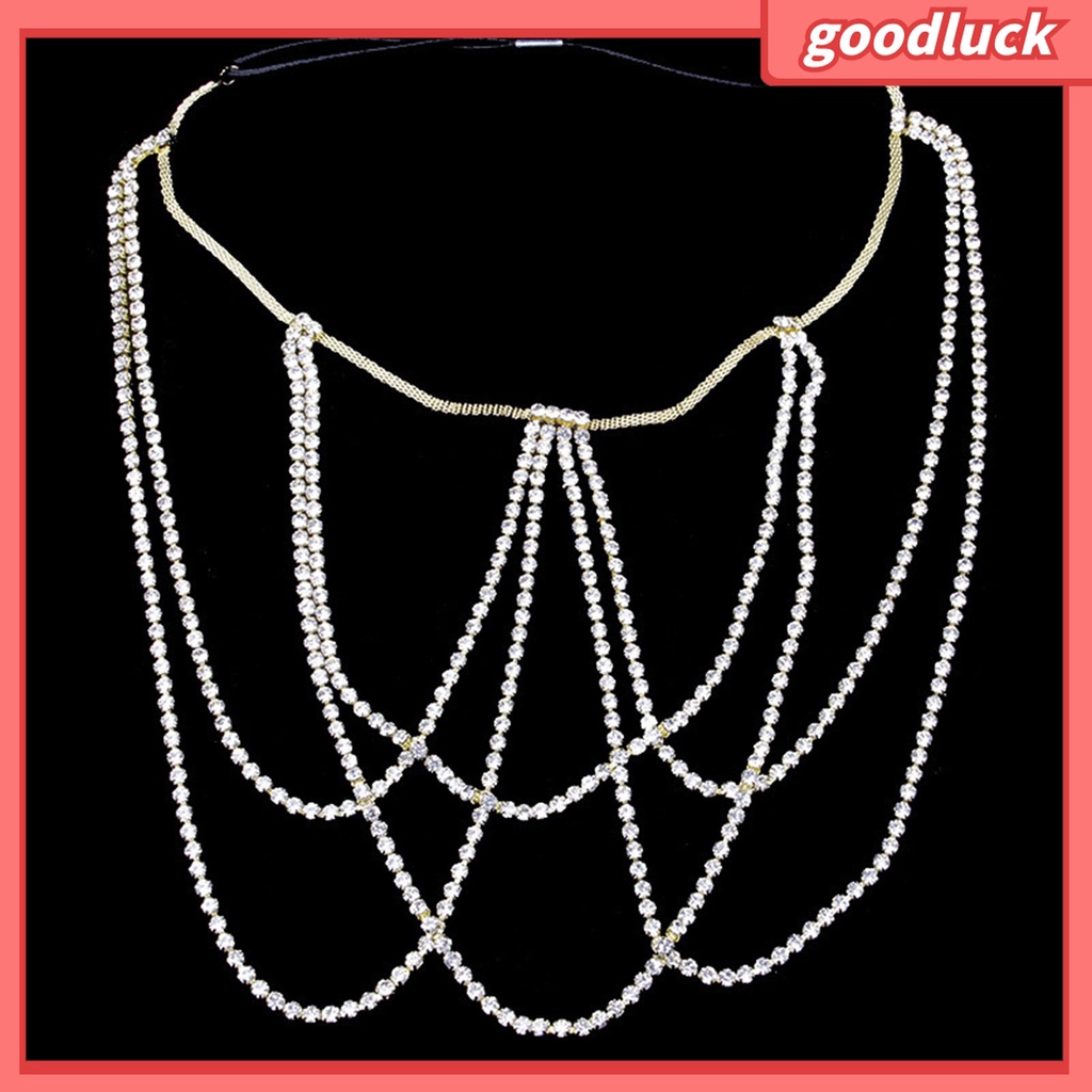 Goodluck| Chuỗi Vòng Đeo Đùi Nhiều Lớp Lấp Lánh Quyến Rũ Cho Nữ