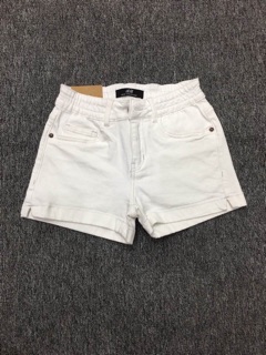 Quần short đen trắng lưng thun mới C- A