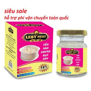 Combo 2 hu yến sào cao cấp 15% tổ yến bồi bổ cơ thể 70ml nhân 2 hu - yến sào chưng hạt sen leby nest