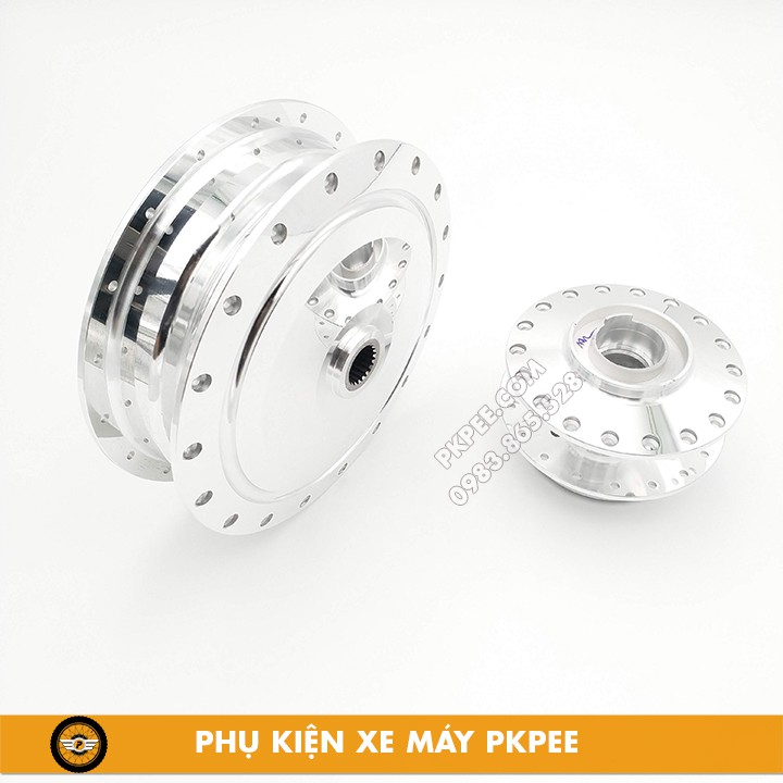 Combo Đùm Trước Sau Mạ Crom Gắn Luvias, Nouvo, Mio Cốt Lớn