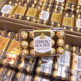 Socola Ferrero Rocher nhân hạt dẻ, hộp 30 viên