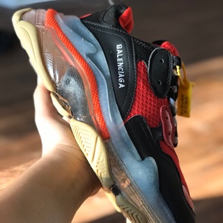 Balen đế khí đỏ đen đế viền đỏ