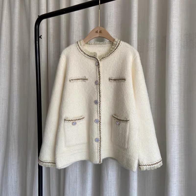 2 Mã khoác len lông thỏ chất co dãn nhẹ size 55kg-80kg | BigBuy360 - bigbuy360.vn