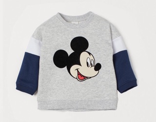 Áo nỉ Mickey H&M sz 4m-4y