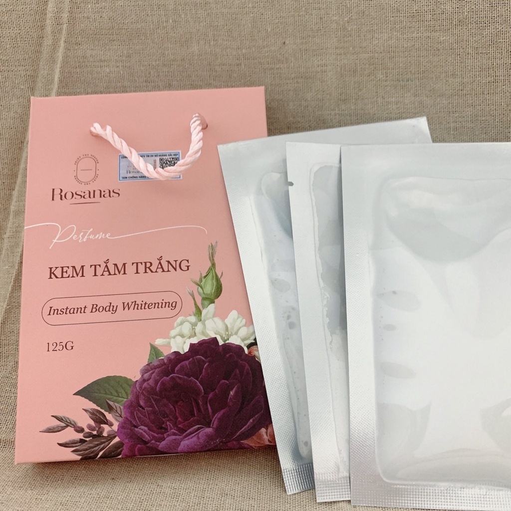 KEM TẮM TRẮNG ROSANAS 125G