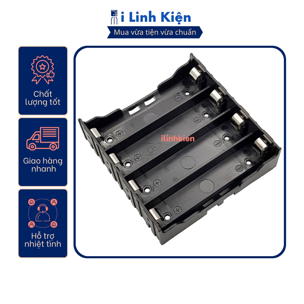 Đế pin 18650 chân hàn mạch PCB