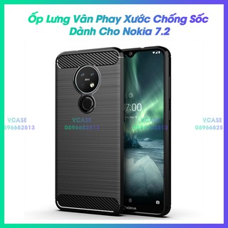 Ốp Lưng Nokia 7.2 Vân Phay Xước Chống Sốc