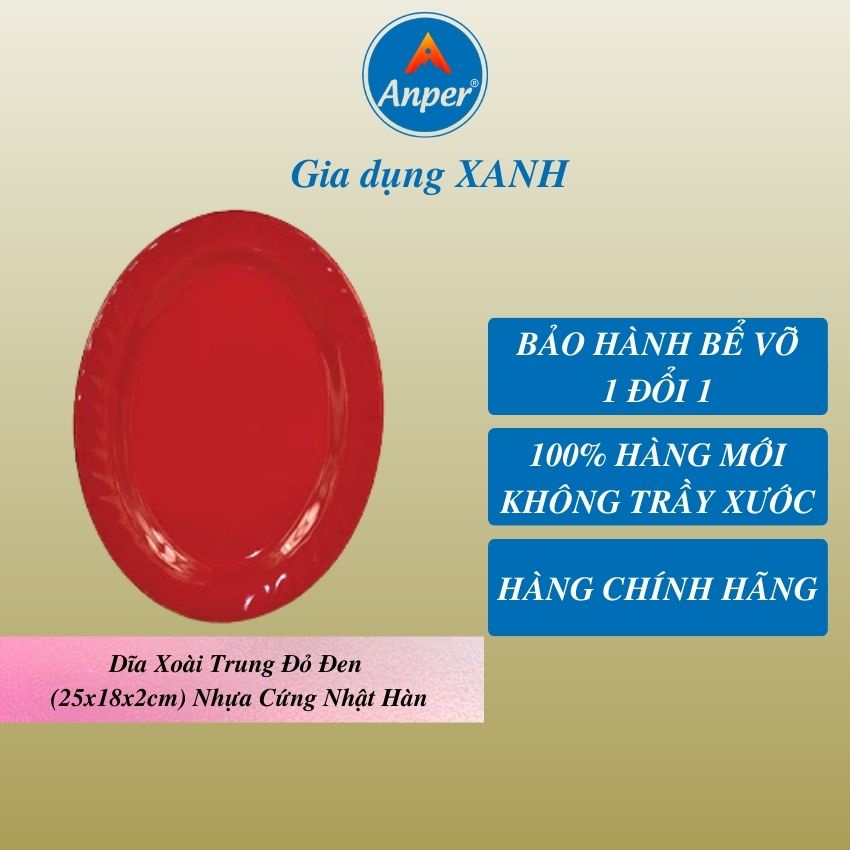 Đĩa đĩa nhựa melamine ANPER plate dĩa sâu nhật hàn cứng cao cấp an toàn sang trọng