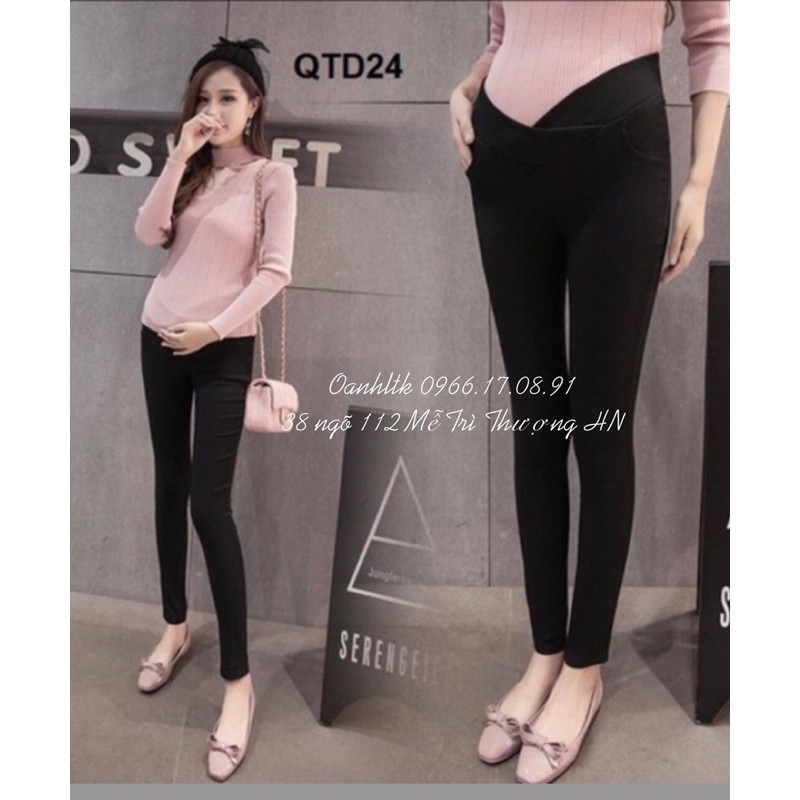 legging bầu cạp chéo