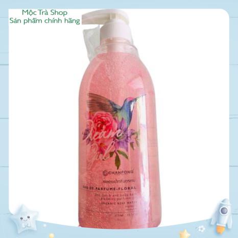 CHÍNH HÃNG - Sữa tắm trắng da hương nước hoa có cánh hoa tươi Thái Lan CHANFONG - Dream Girl 850ml + 500ml