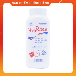 (Chính Hãng)_Phấn Thơm Nady Rosa_Ngăn Ngừa Rôm Sảy, Ngứa, Mụn Nước Cho Bé_80gr/chai