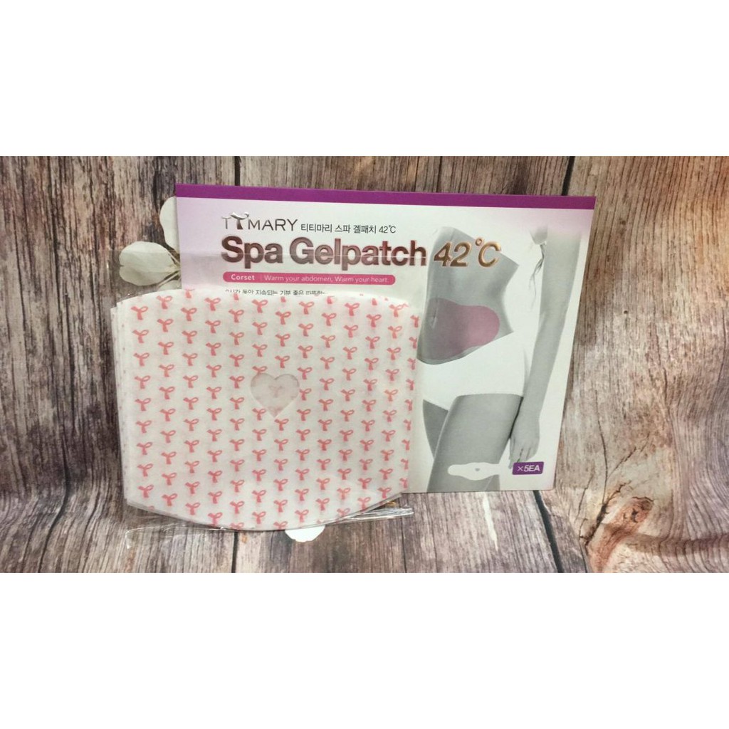 Miếng dán tan mỡ bụng 42 độ C Spa Gelpatch(hộp 5 miếng)