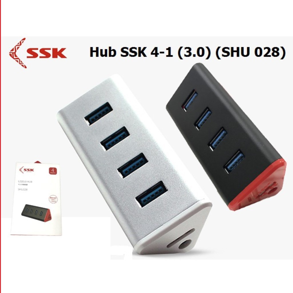 [Mã SKAMSALE03 giảm 10% đơn 200k] HUB USB 3.0 4 CỔNG SSK SHU 028