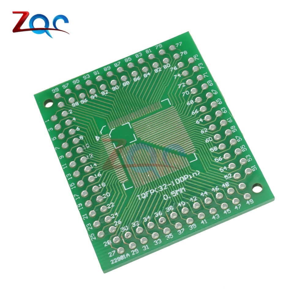 Bộ 5 bảng mạch chuyển đổi Qfp Tqfp Lqfp Fqfp 32 44 64 80 100 Lqf Smd sang Dip 0.5/ 0.8 mm chuyên dụng