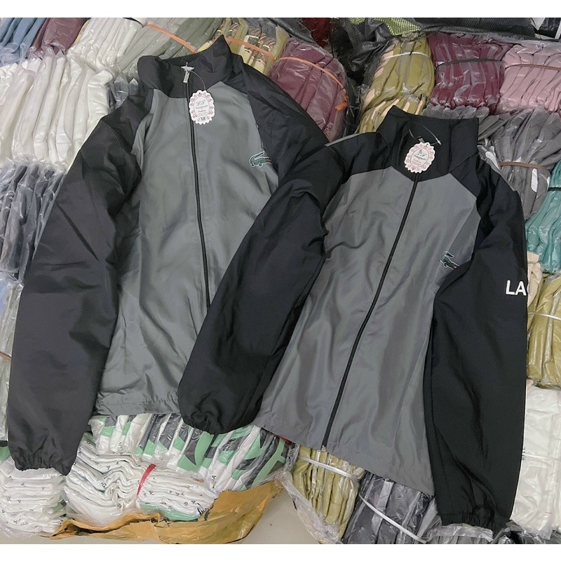 Áo Khoác Du Cặp nam Nữ Chất Dù 2 Lớp Phối Tay Siêu Dày Mịn