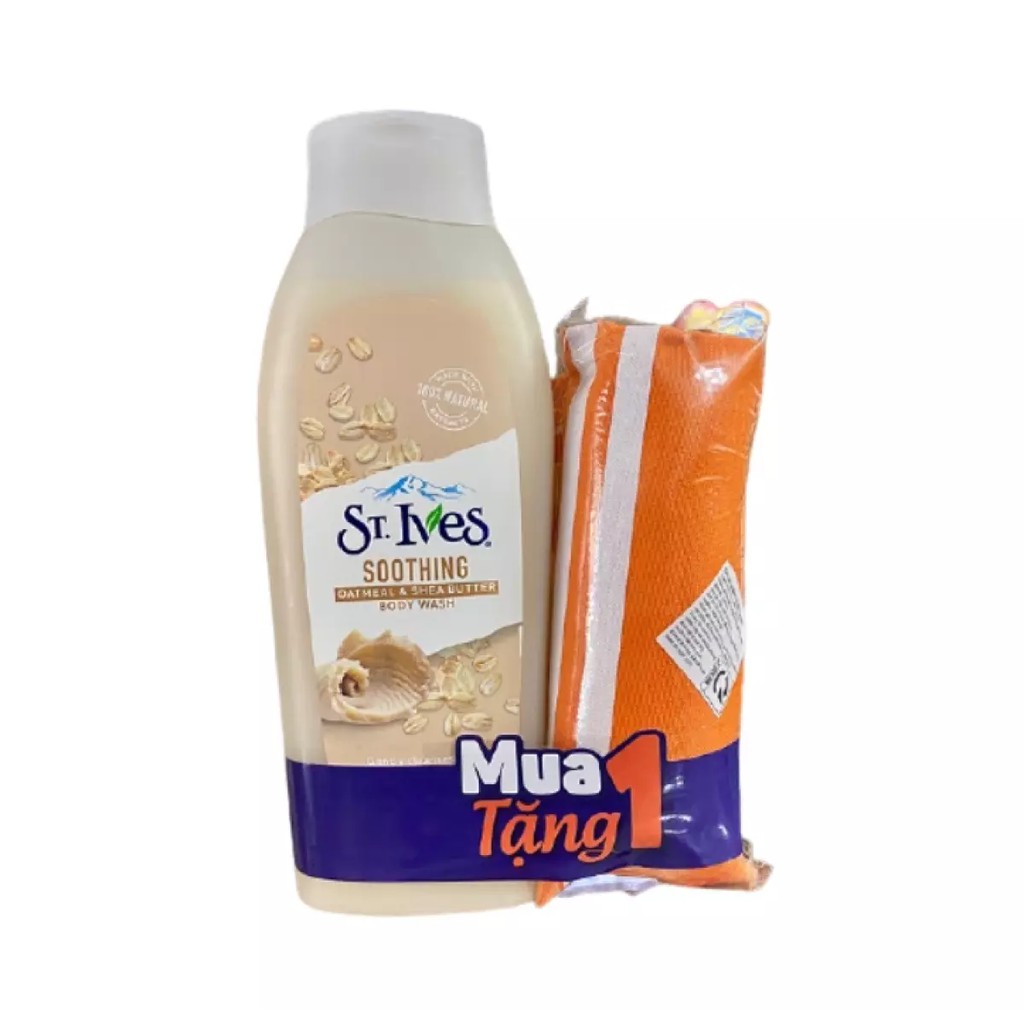 Sữa Tắm Dưỡng Da Mềm Mịn St.Ives 709ml - Tặng Túi Du Lịch Như Hình