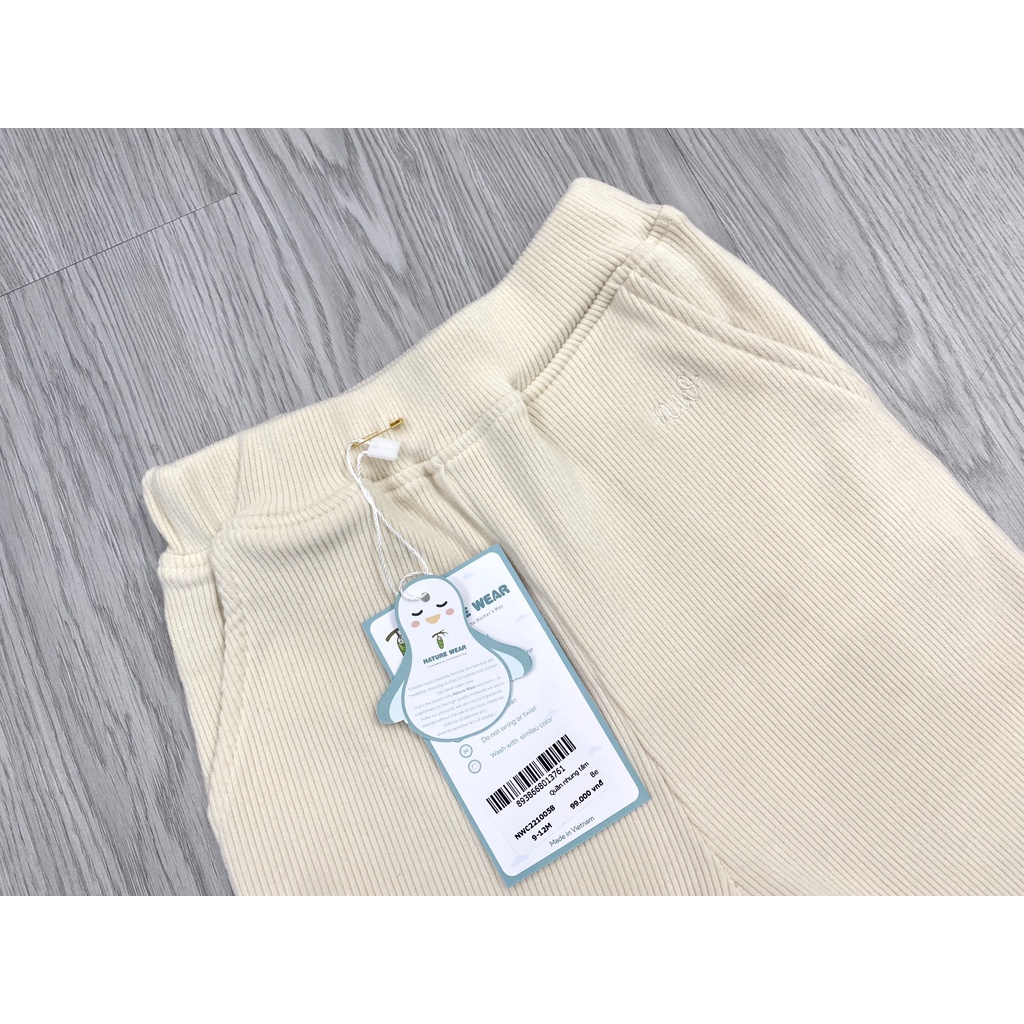 NATURE WEAR - Quần dài nhung ấm cho bé trai bé gái hãng NATURE WEAR