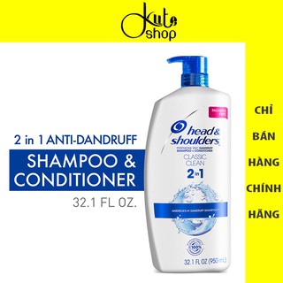 [USA] Dầu gội xả 2 trong 1 Head & shoulders Classic Clean Shampoo & Conditioner