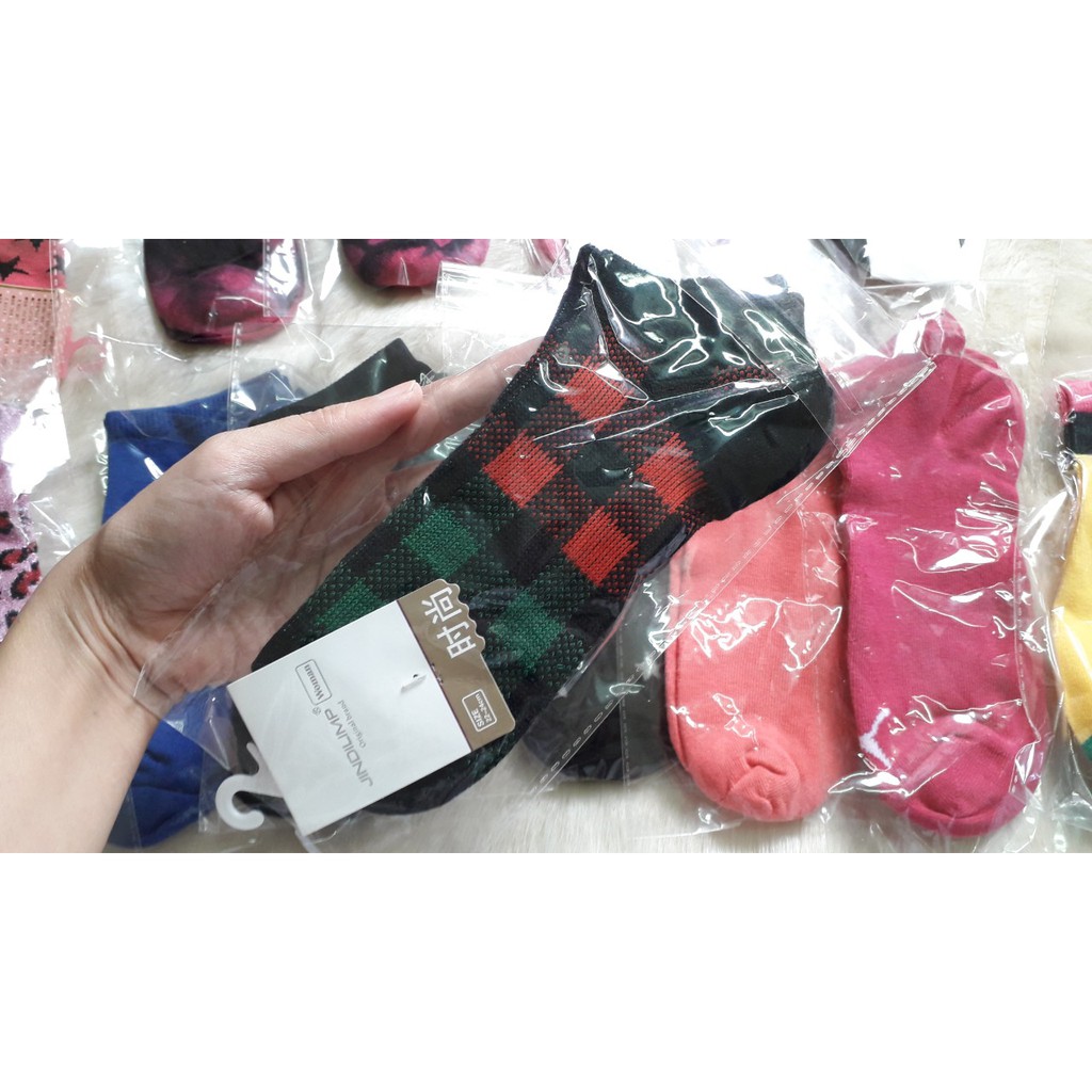 Tất nữ cổ ngắn nhiều màu (mã TQ) cotton ngăn mùi mồ hôi chân siêu thoáng