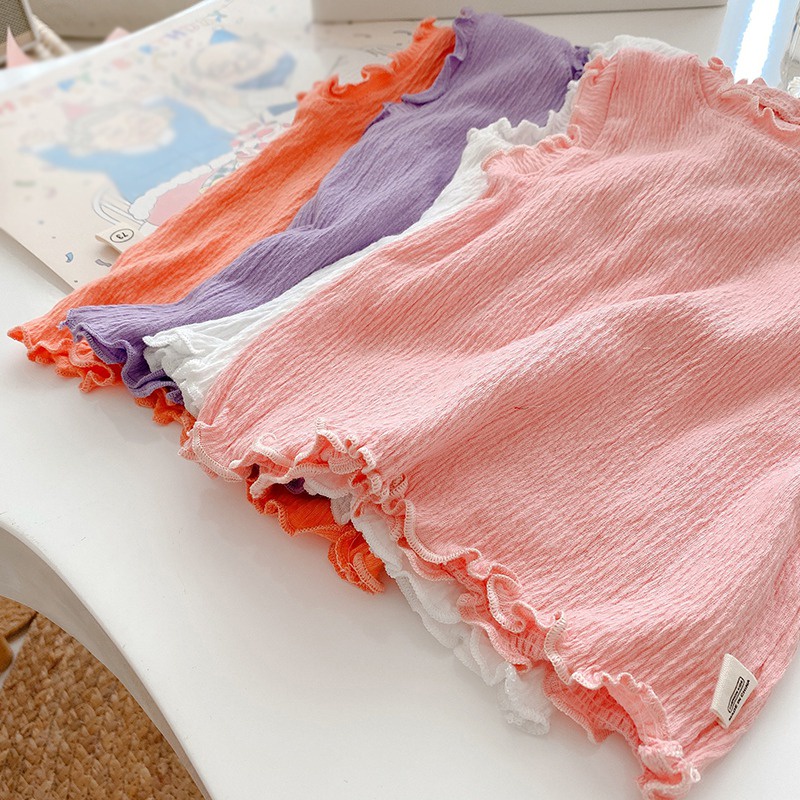 Áo Sát Nách Bảo Vệ Bụng Cho Bé Gái 0-3 Tuổi