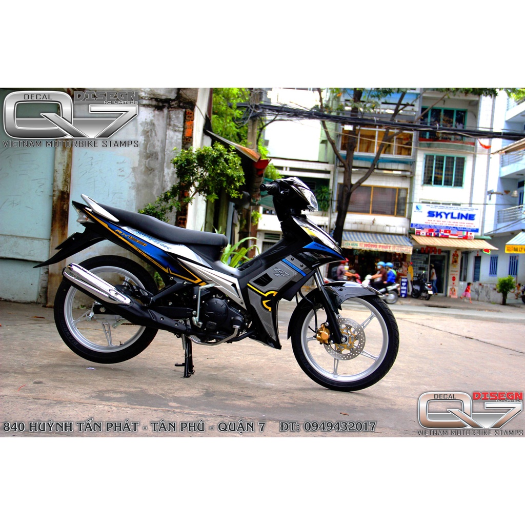 TEM RỜI EXCITER 2010 XANH ĐEN