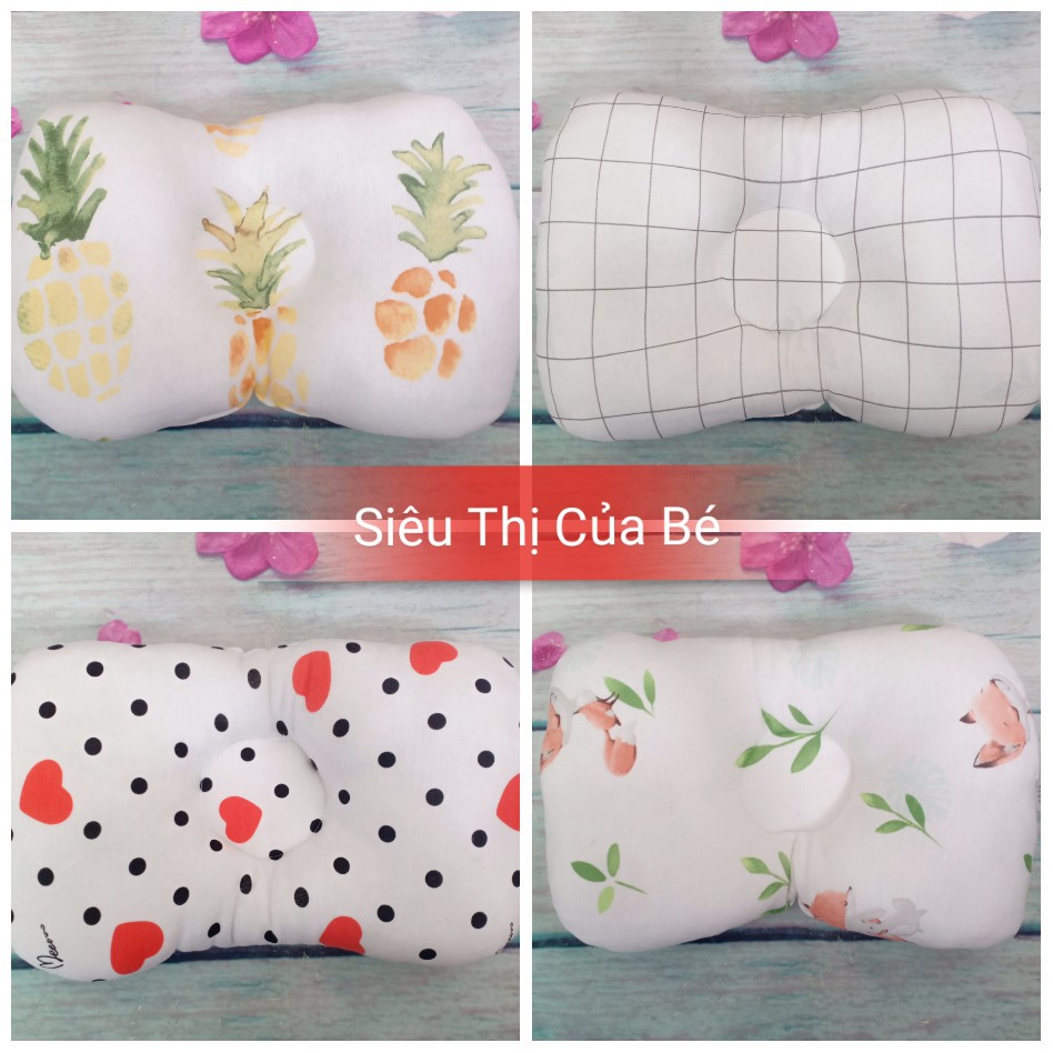 Gối lõm Muslin Tree cao cấp cho bé