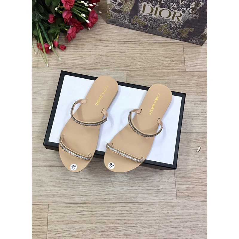 dép 2 quai phối đá cực xinh ( hình thật )