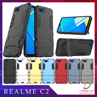 Ốp lưng Realme C2 IRON MAN chống sốc bảo vệ camera kèm chống xem video rất tiện lợi