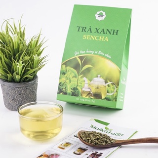 Trà Xanh Sencha MaikaFood hộp 100gr 20 túi lọc