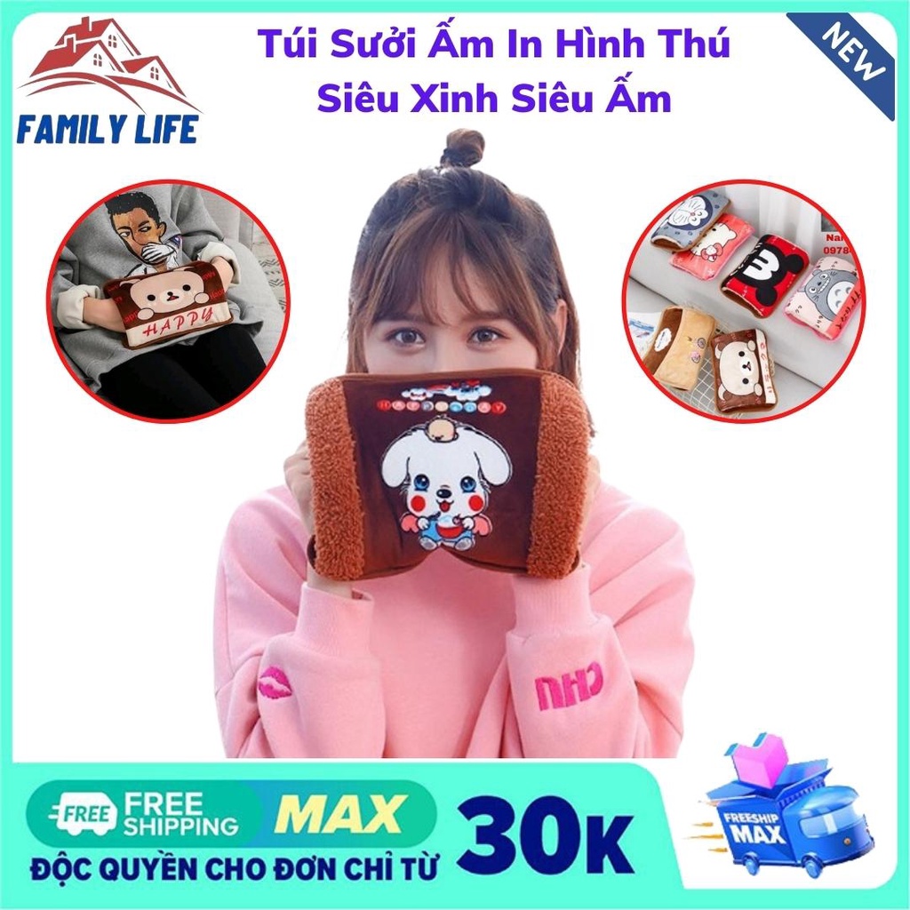 Túi Sưởi Ấm Hình Thú Siêu Xinh Cắm Điện Mẫu Mới 2021, Sưởi Ấm Chân Tay, Chườm Bụng Cực Tốt, Giúp Đem Lại Cảm Giác Ấm Áp