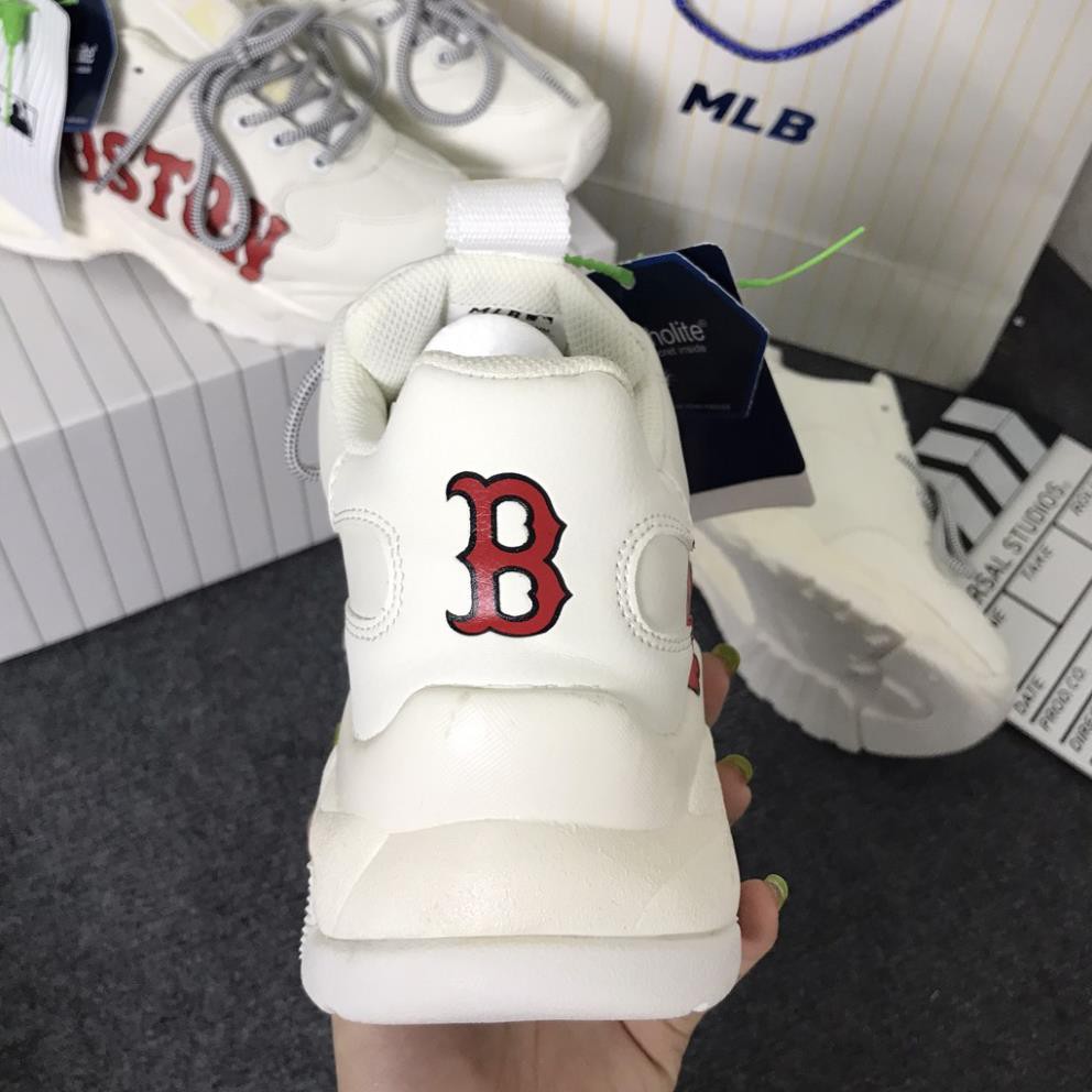 Giày Sneaker Mlb Boton, Giày Thể Thao Boston Da Bò Cao Cấp Đế Cao Tăng Chiều Cao Hot Trend 2021 - LuxurySneaker