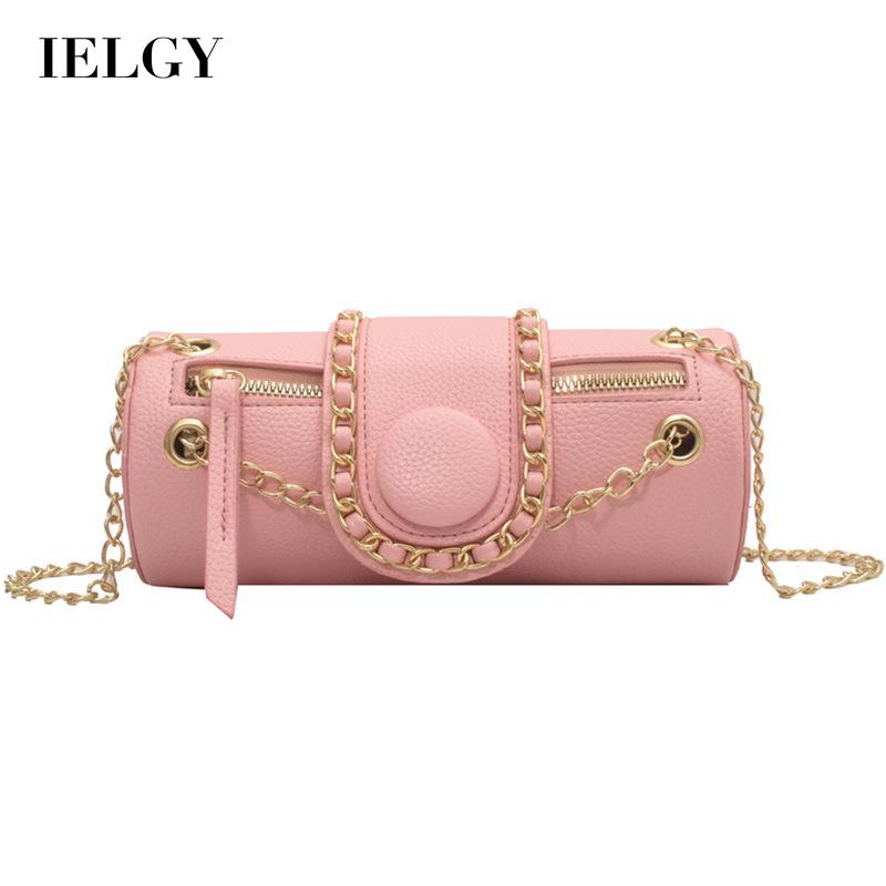 Túi Đeo Vai Hình Trụ Phối Dây Xích Thời Trang Dễ Phối Đồ Cho Nữ