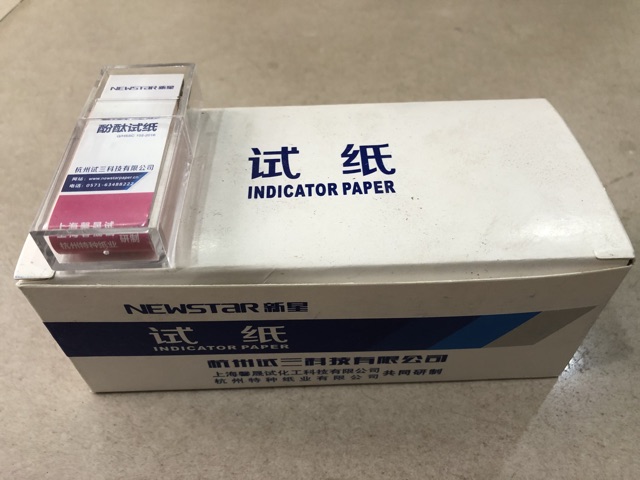 Giấy phenolphtalein New star dùng trong phòng thí nghiệm