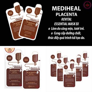 Mặt Nạ Nhau Thai Cừu Phục Hồi Da Mediheal Placenta Revital Essential Mask