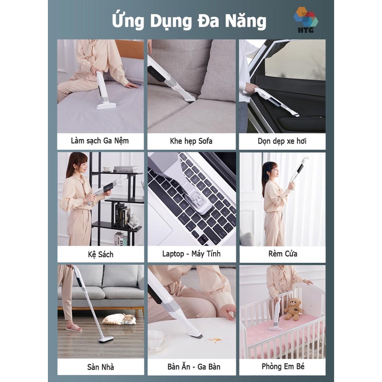 Combo Máy hút bụi K11 và Máy lau nhà DD1 Sawadaki dọn dẹp nhà cửa tiện lợi, hút và lau làm sạch sâu nhà cửa