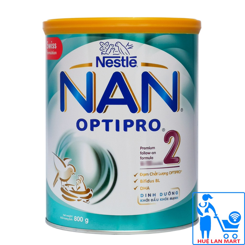 [CHÍNH HÃNG] Sữa Bột Nestlé NAN Optipro 2 - Hộp 800g