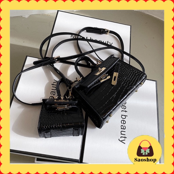 Túi HM mini đeo chéo dễ thương không vừa điện thoại - Saoshop