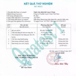 Combo 3 can 5L nước rửa chén bát hữu cơ Layer Clean
