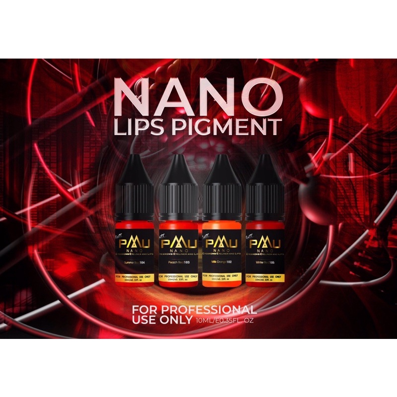 Mực Nano PMU Màu Mới Cho Hairstrokes Và Môi bong đậm trong (mực Hương Phan)