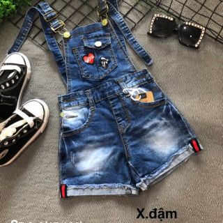 Quần yếm jean bé gái cực xinh 20-40kg (3 màu)