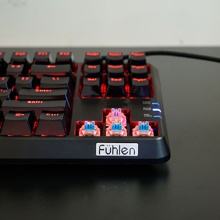 Bàn phím cơ Fuhlen M87s RGB Mechanical Blue/Red Switch - Hàng Chính hãng